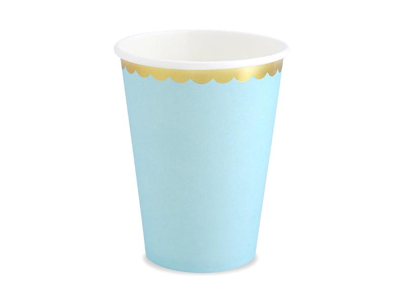 Becher, hellblau, 220ml (1 VPE / 6 Stk.) - FeierGlanz
